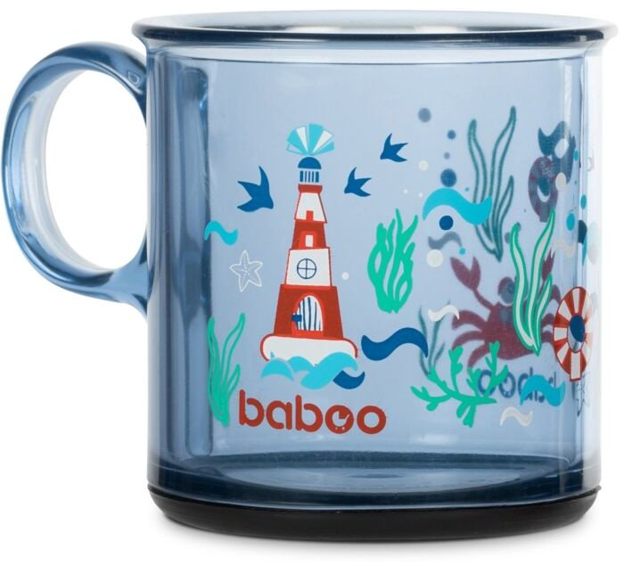 Чашка Baboo 8-141 , пластик, синий купить,NaN