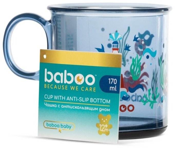 Чашка Baboo 8-141 , пластик, синий купить,0