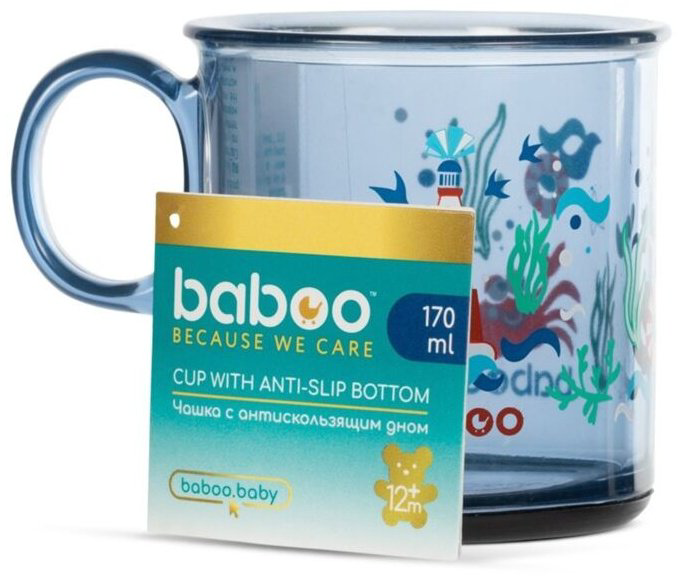 Чашка Baboo 8-141 , пластик, синий купить,NaN