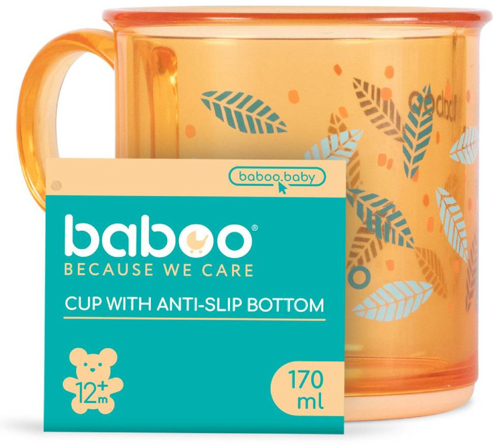 Чашка Baboo 8-028 , пластик, оранжевый купить,NaN