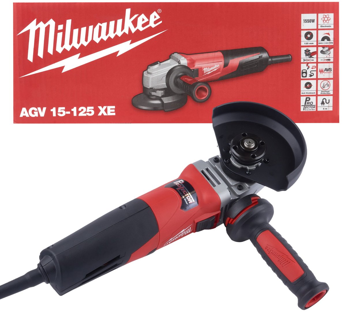 Шлифмашина угловая Milwaukee AGV 15-125XE 4933428127 - ForteMarket Шлифмашина угловая Milwaukee AGV 15-125XE 4933428127 купить,0