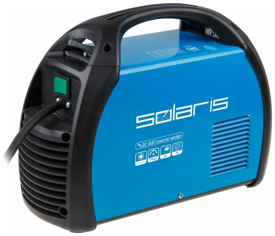 Solaris сварочный инвертор MMA-257 (230В; 20-200 А; 82В; электроды диам. 1.6-5.0 мм; вес 5.2 кг)