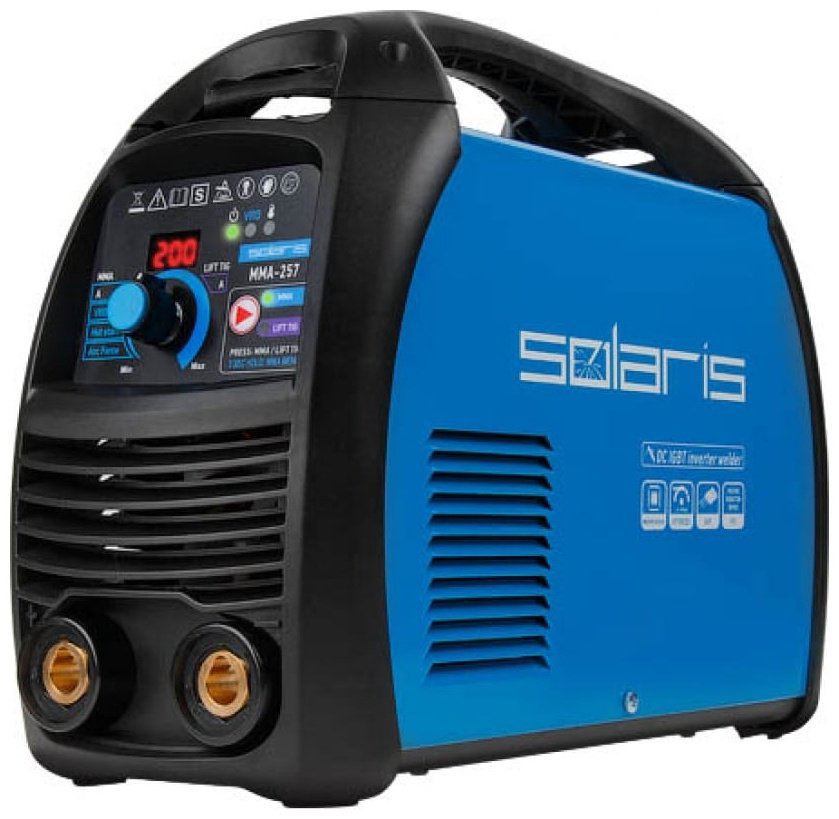 Solaris сварочный инвертор MMA-257 (230В; 20-200 А; 82В; электроды диам. 1.6-5.0 мм; вес 5.2 кг) купить,NaN