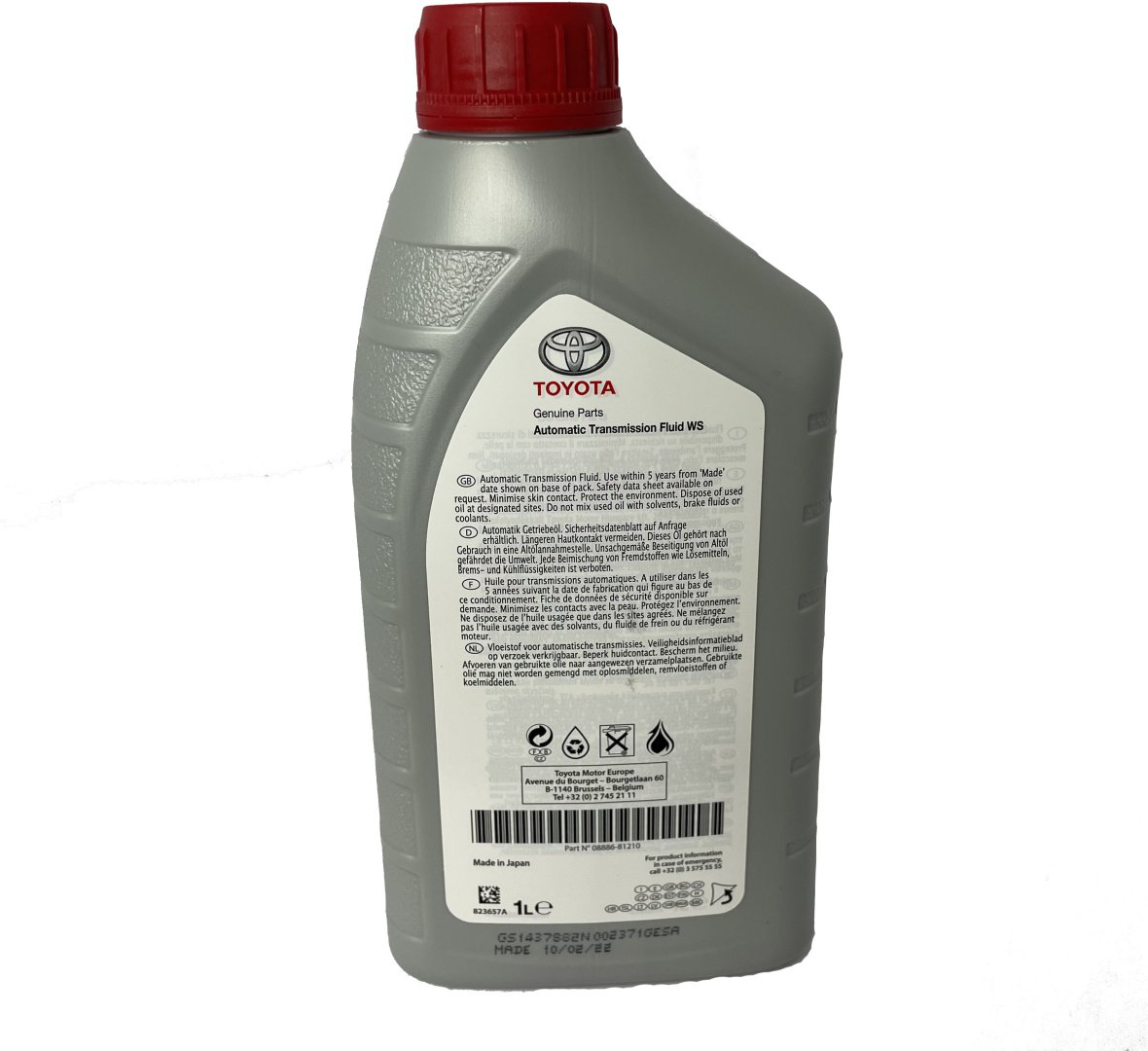 Toyota ATF WS 1 л купить,NaN
