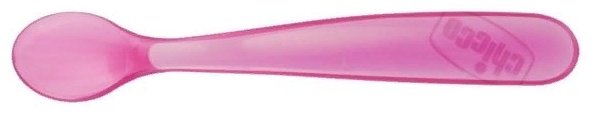 Chicco Ложка мягкая от 6 месяцев 2 шт розовый купить,0