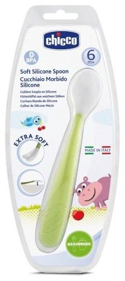 Ложка Chicco 00006828510000, предметов 1 шт, зеленый - ForteMarket Ложка Chicco 00006828510000, предметов 1 шт, зеленый купить,0