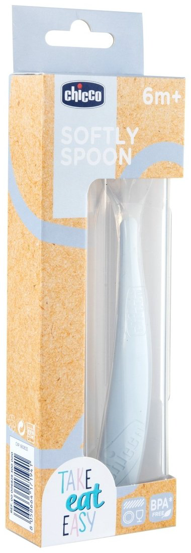 Ложка Chicco 00006828300000, предметов 2 шт, серый купить,NaN