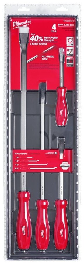 Milwaukee стамеска 10 мм Pry Bar Set 48229214, 4 шт