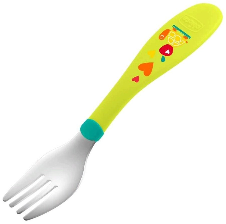 Набор Chicco MetalCutlery, предметов 2 шт, зеленый купить,NaN