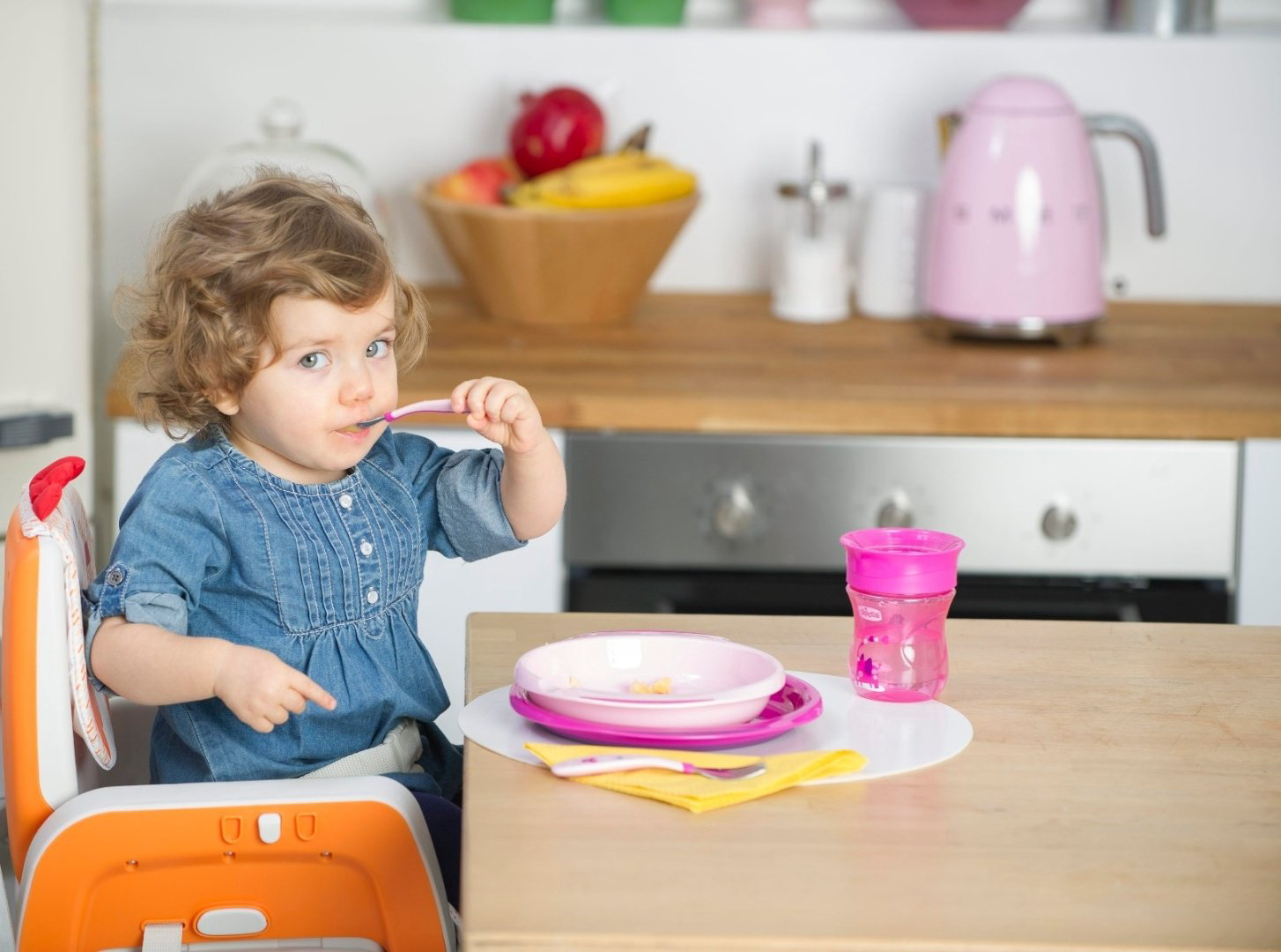 Набор Chicco MetalCutlery, предметов 2 шт, розовый купить,NaN