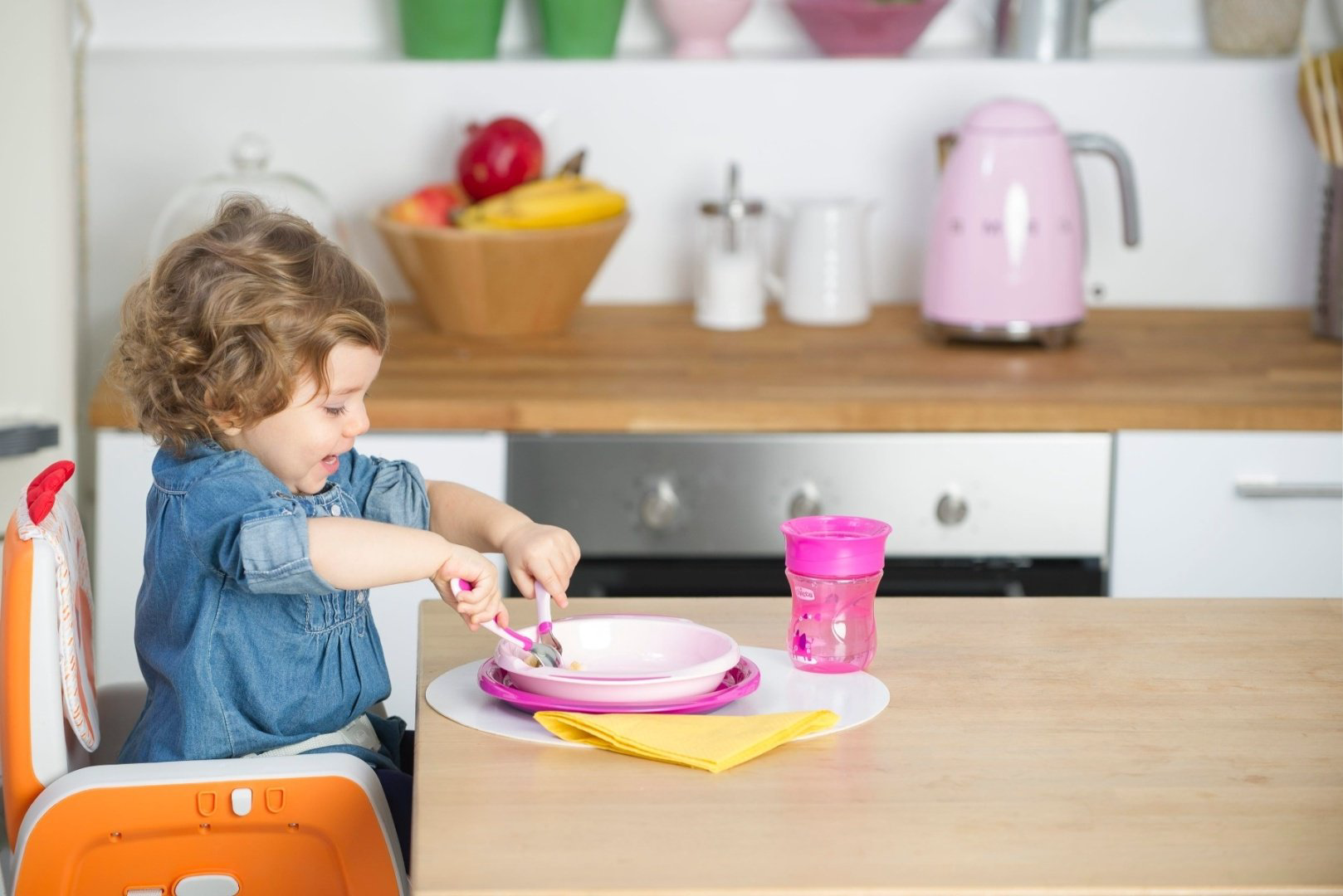Набор Chicco MetalCutlery, предметов 2 шт, розовый купить,NaN