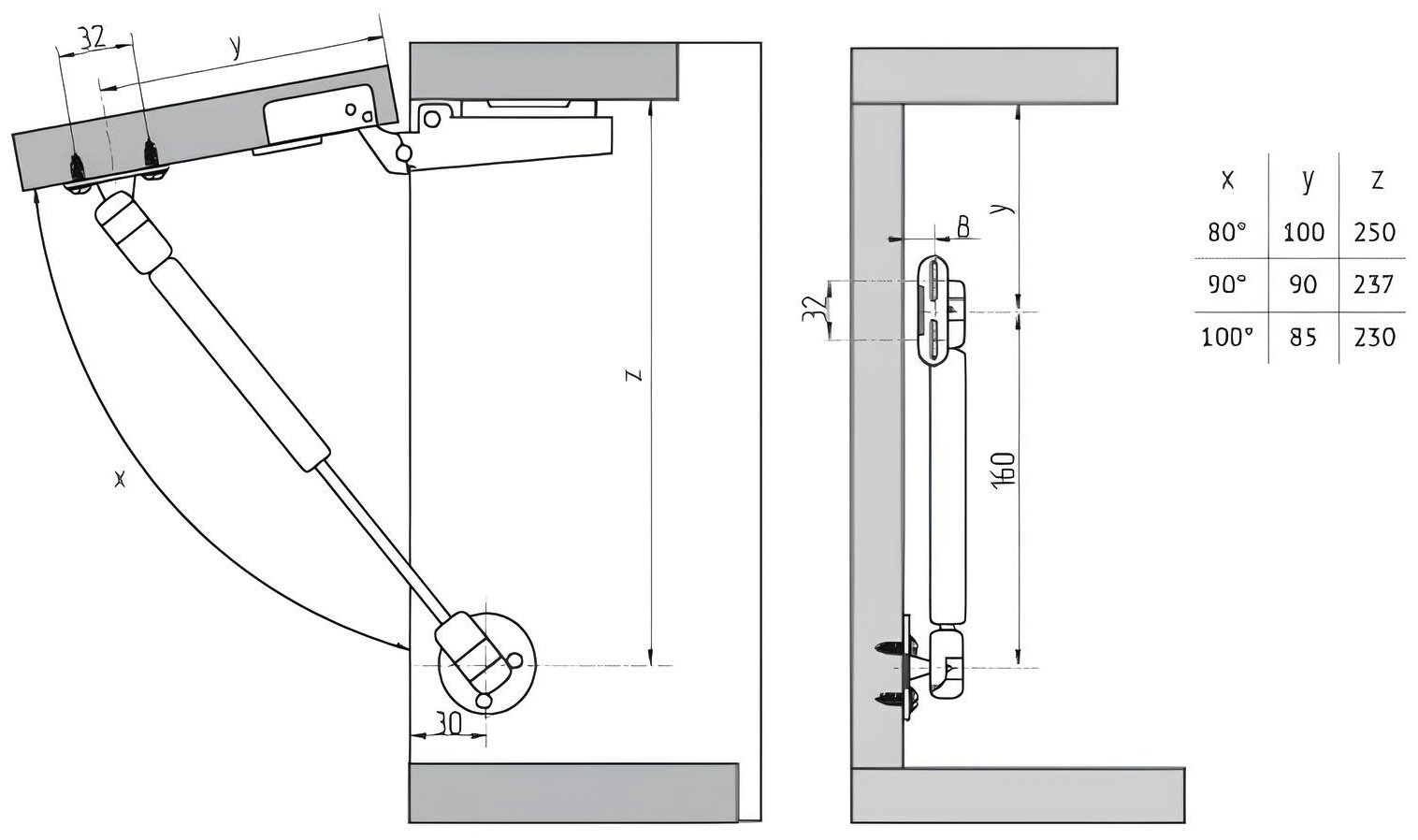Газлифт Starfix SMF-4309 алюминий 1шт купить,NaN
