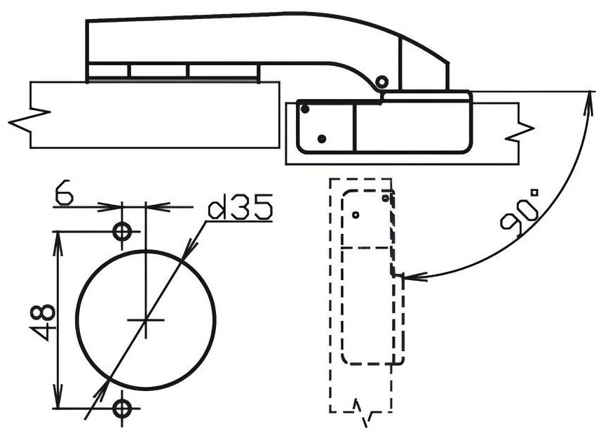 STARFIX SMF-9713 петля накладная, угловая, сталь 1 шт купить,0