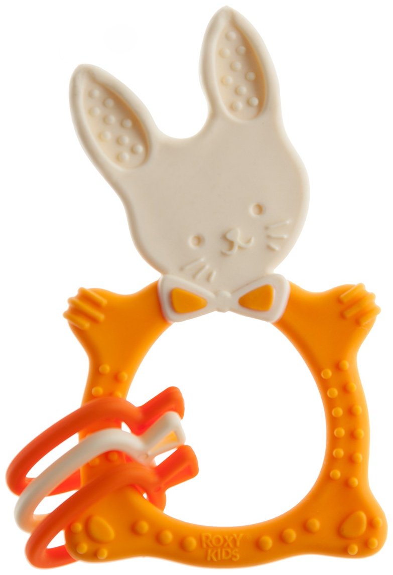 ROXY-KIDS BUNNY TEETHER Прорезыватель универсальный RBT-001MU горчичный купить,0