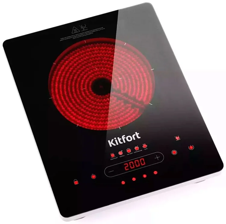 Настольная инфракрасная плита Kitfort KT-153 Black