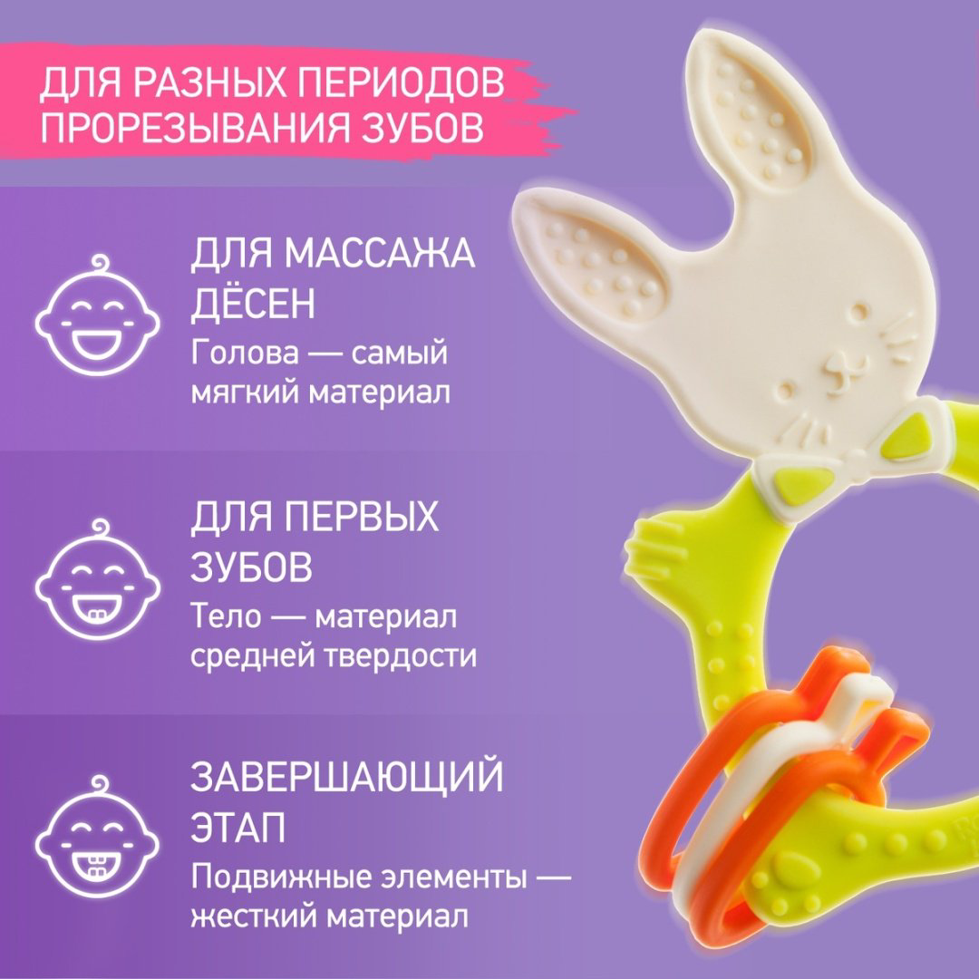 Прорезыватель ROXY RBT-001GN, 1 шт, зеленый купить,NaN
