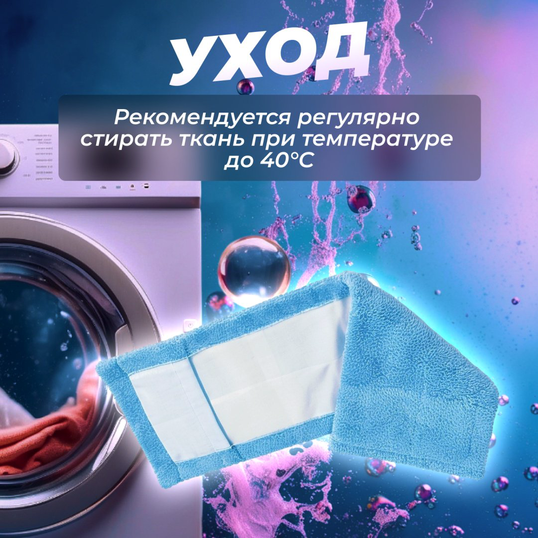 PERFECTO LINEA насадка на швабру 44-532022, голубой купить,NaN