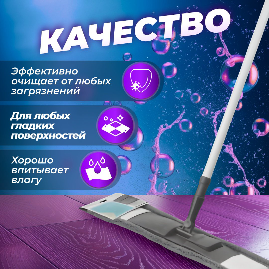 PERFECTO LINEA насадка на швабру 44-532024, серый купить,NaN