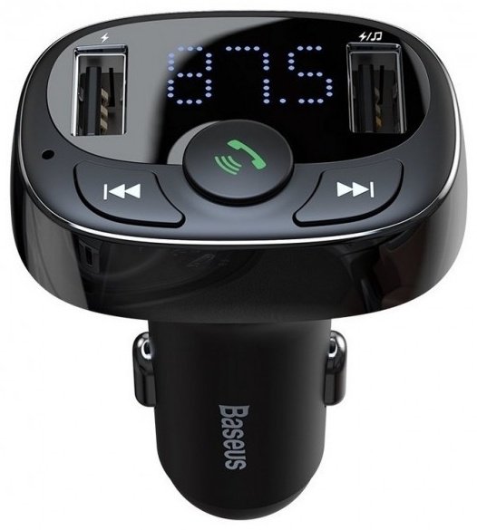 FM-трансмиттер Baseus T Typed S-09A CCTM-01/CCMT000001 черный
