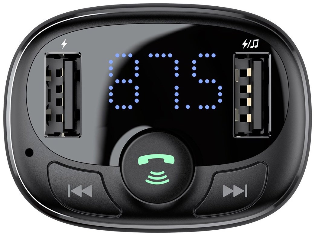 FM-трансмиттер Baseus T Typed S-09A CCTM-01/CCMT000001 черный - ForteMarket FM-трансмиттер Baseus T Typed S-09A CCTM-01/CCMT000001 черный купить,0