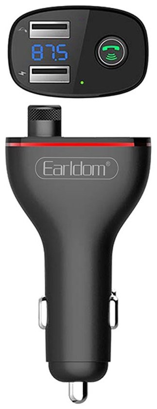 FM-трансмиттер Earldom ET-M58 черный купить,0