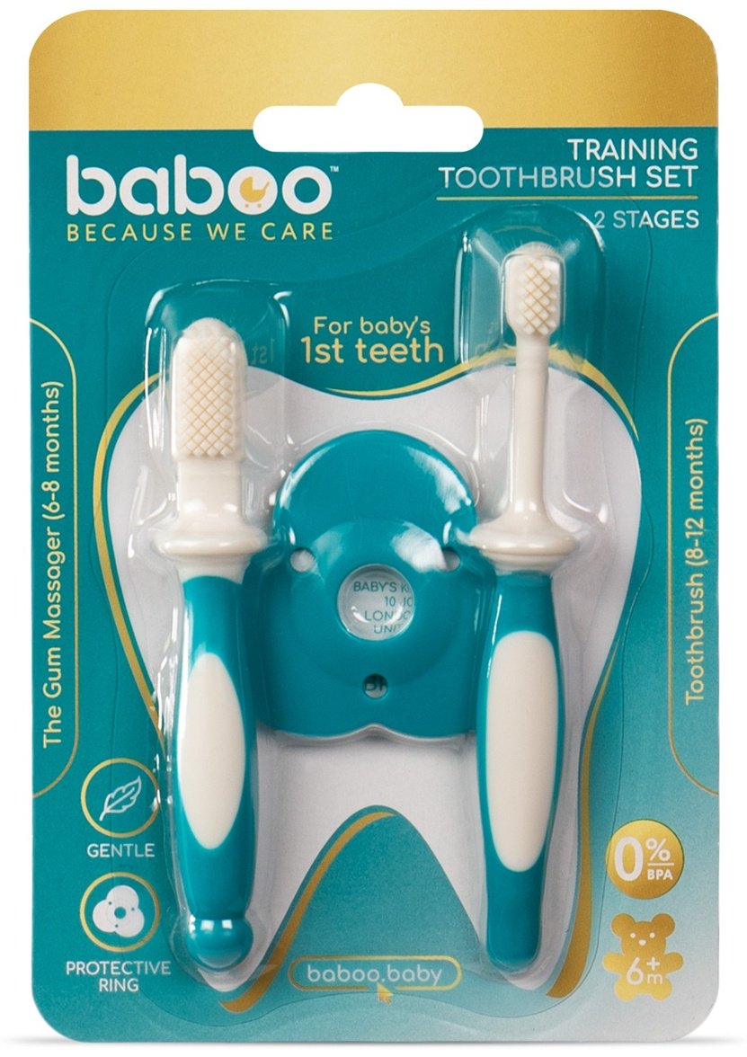 Baboo Baby зубная щетка мягкая 2 шт купить,0