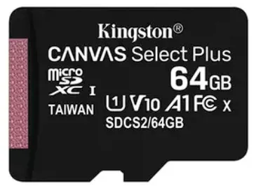 Карта памяти SD KINGSTON SDCS2/64GBSP, Class 10 без адаптера