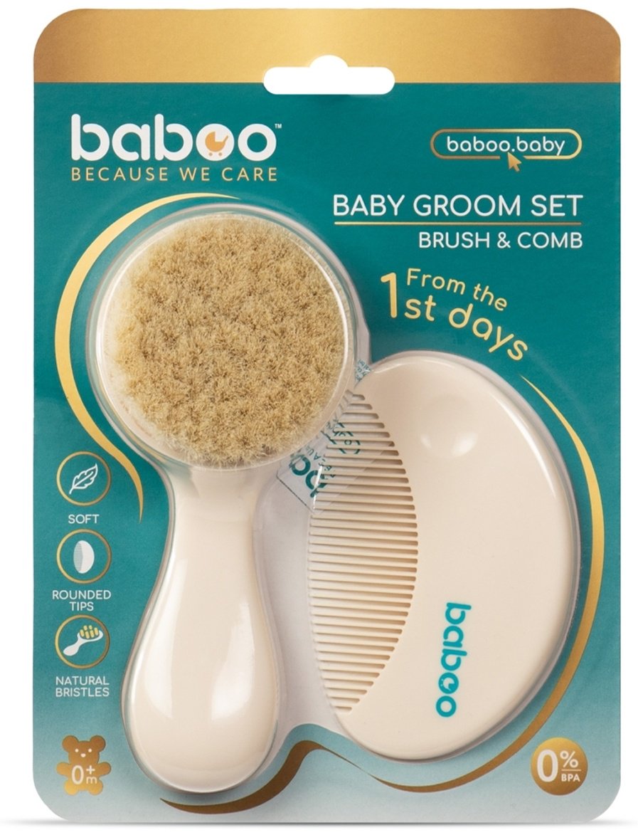 Расческа и щетка Baboo 12-003 0-9 мес - ForteMarket Расческа и щетка Baboo 12-003 0-9 мес купить,0