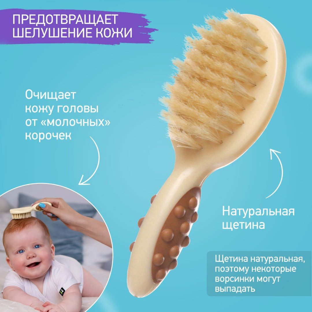Расческа и щетка ROXY RBH-001 1-3 год купить,NaN