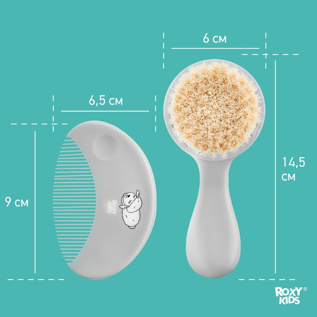 Массажная расческа ROXY-KIDS RBH-003-Gr 0-9 мес купить,NaN