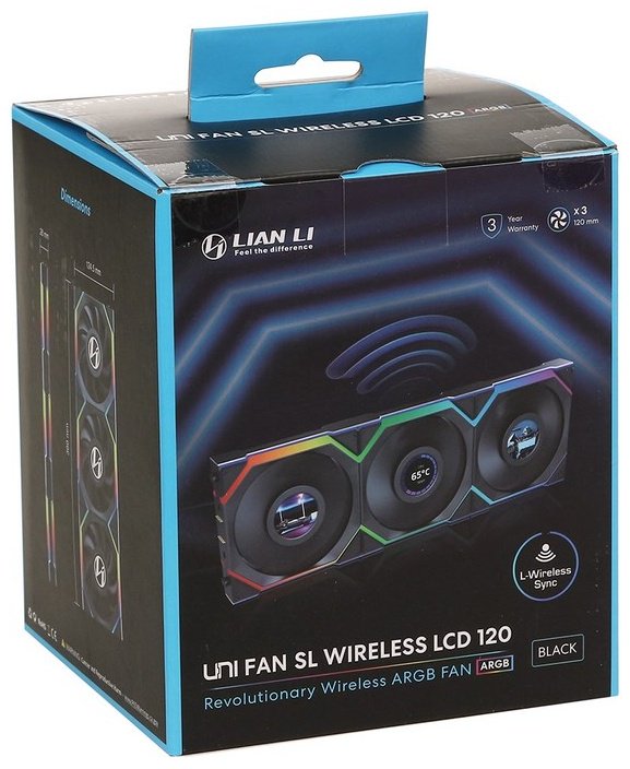 LIAN LI Uni Fan SL Wireless LCD 120 ARGB 12SLLCD1W3B - ForteMarket LIAN LI Uni Fan SL Wireless LCD 120 ARGB 12SLLCD1W3B купить,0