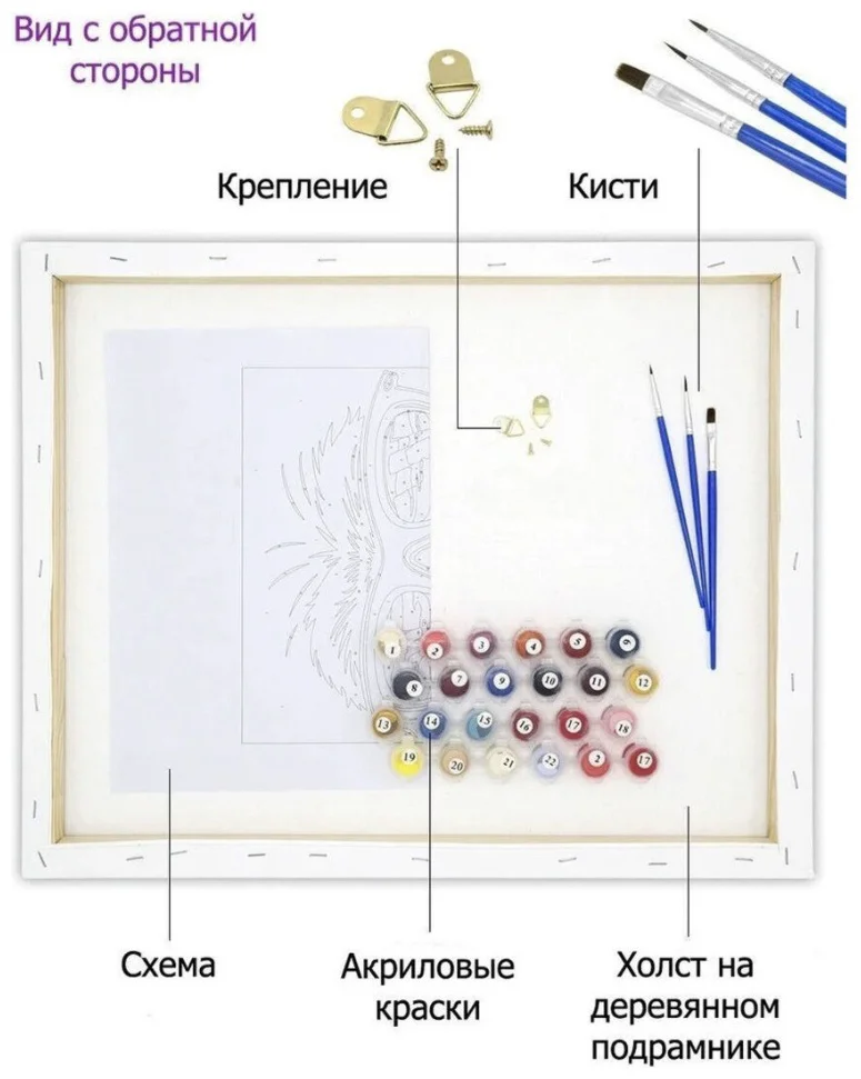 Картина по номерам 16380224_854541 40x50см купить,0