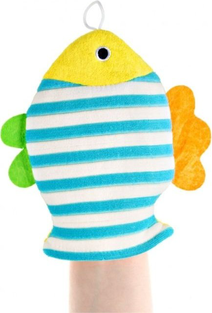 ROXY-KIDS Мочалка мягкая для купания малышей Рыбка купить,NaN