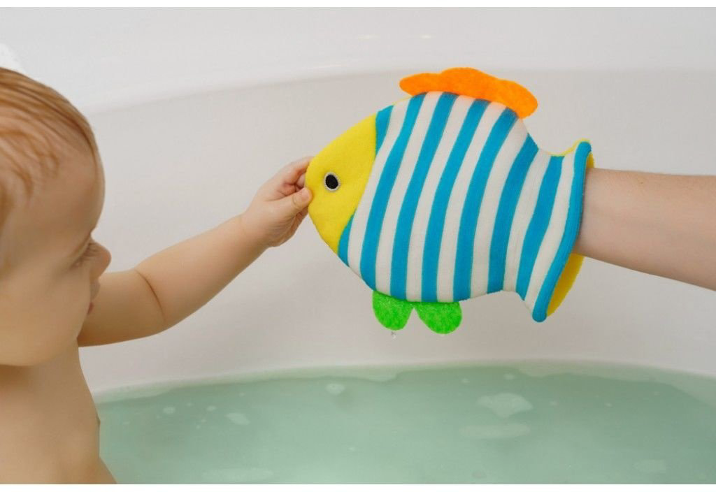 ROXY-KIDS Мочалка мягкая для купания малышей Рыбка купить,NaN