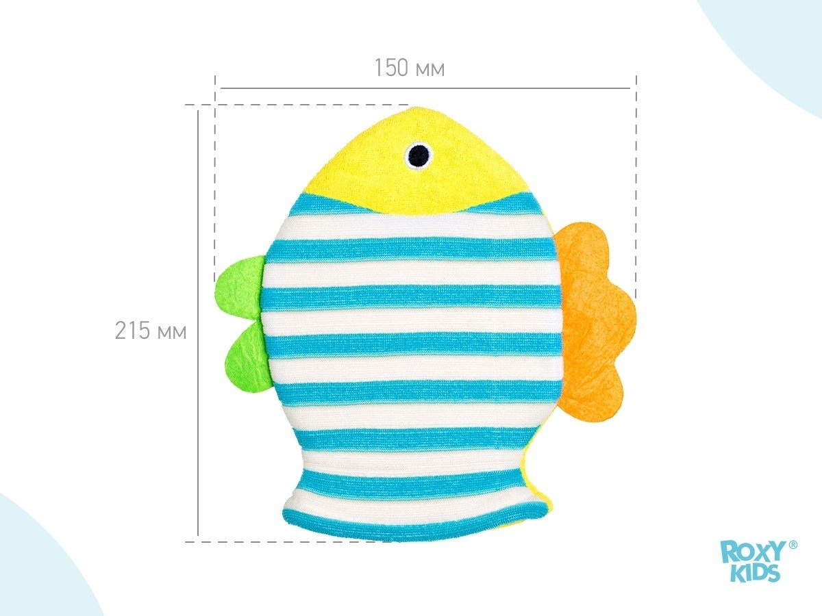 ROXY-KIDS Мочалка мягкая для купания малышей Рыбка - ForteMarket ROXY-KIDS Мочалка мягкая для купания малышей Рыбка купить,0