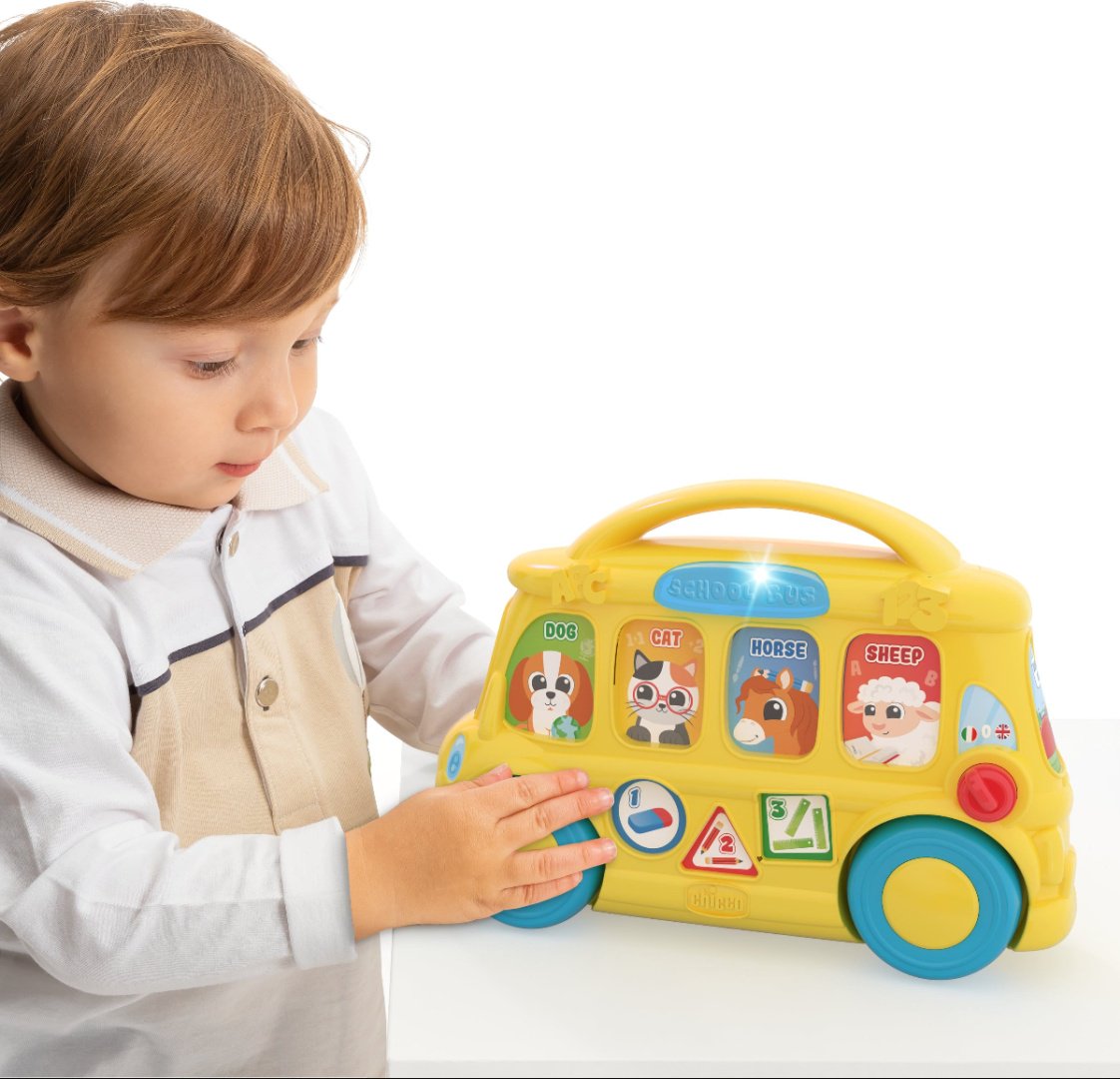 Интерактивная игрушка Chicco Школьный автобус - ForteMarket Интерактивная игрушка Chicco Школьный автобус купить,0