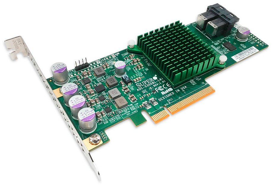 Сетевая карта Supermicro AOC-S3008L-L8I - ForteMarket Сетевая карта Supermicro AOC-S3008L-L8I купить,196025