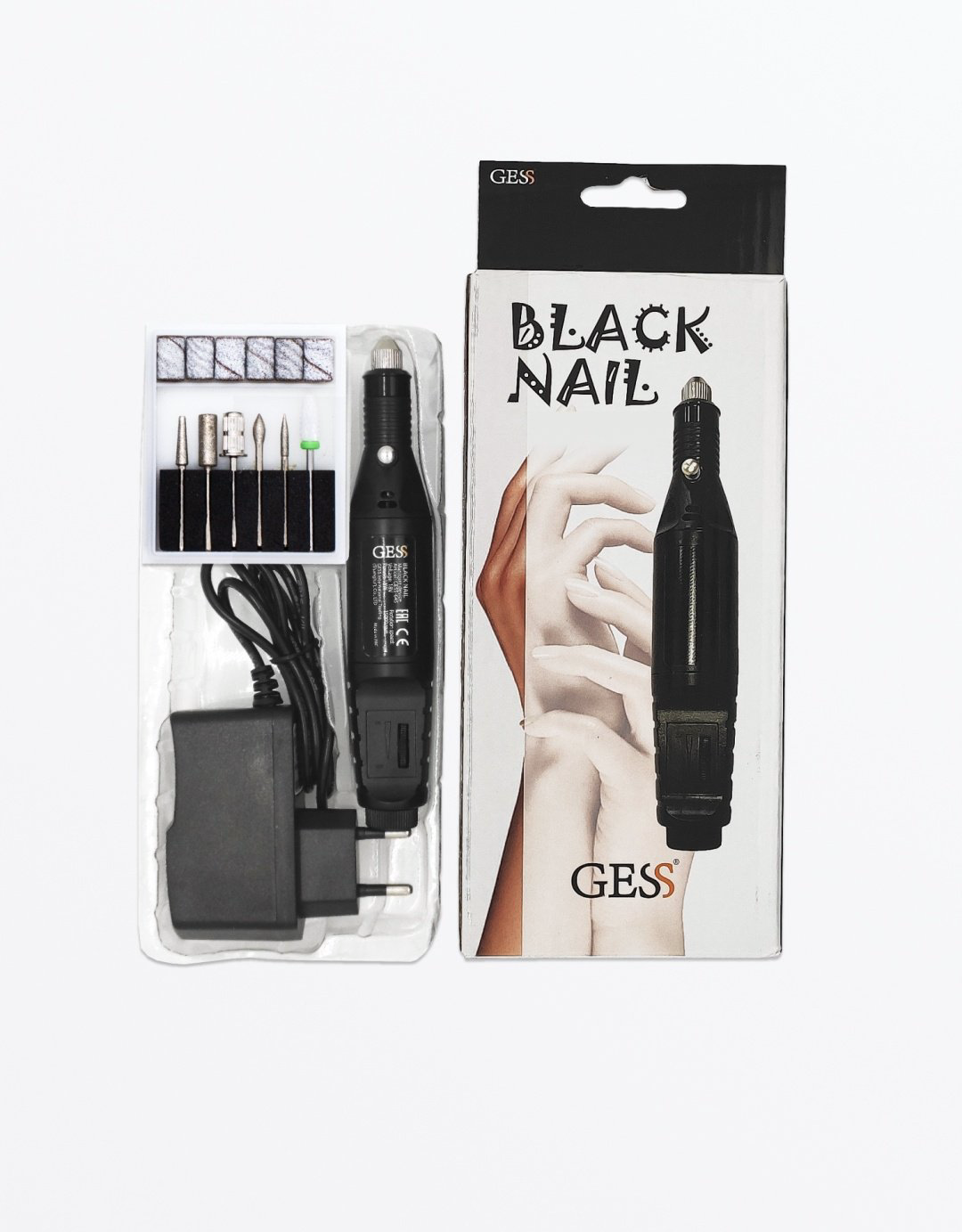 GESS Black Nail аппарат для домашнего маникюра и педикюра купить,NaN