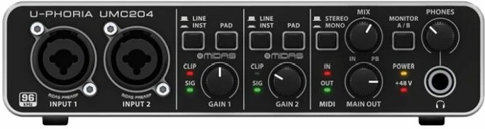 Звуковая карта Behringer U-PHORIA UMC204HD
