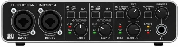 Звуковая карта Behringer U-PHORIA UMC204HD
