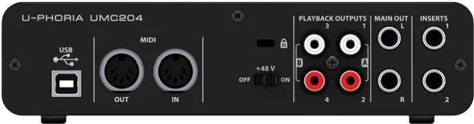 Звуковая карта Behringer U-PHORIA UMC204HD - ForteMarket Звуковая карта Behringer U-PHORIA UMC204HD купить,0