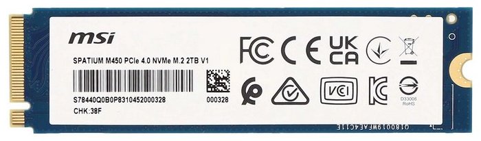 SSD MSI SPATIUM M450 PCIE 4.0 NVME M.2 2TB V1 2000 Гб - ForteMarket SSD MSI SPATIUM M450 PCIE 4.0 NVME M.2 2TB V1 2000 Гб купить,0