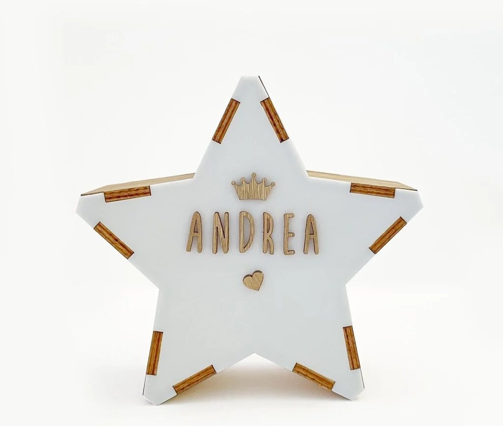 Vintuin декоративный светильник Personalized Star Lamp, дерево купить,0