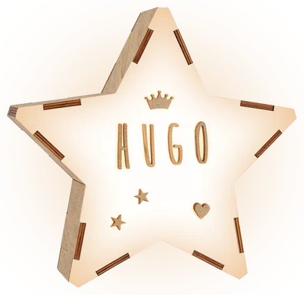 Vintuin декоративный светильник Personalized Star Lamp, дерево купить,0
