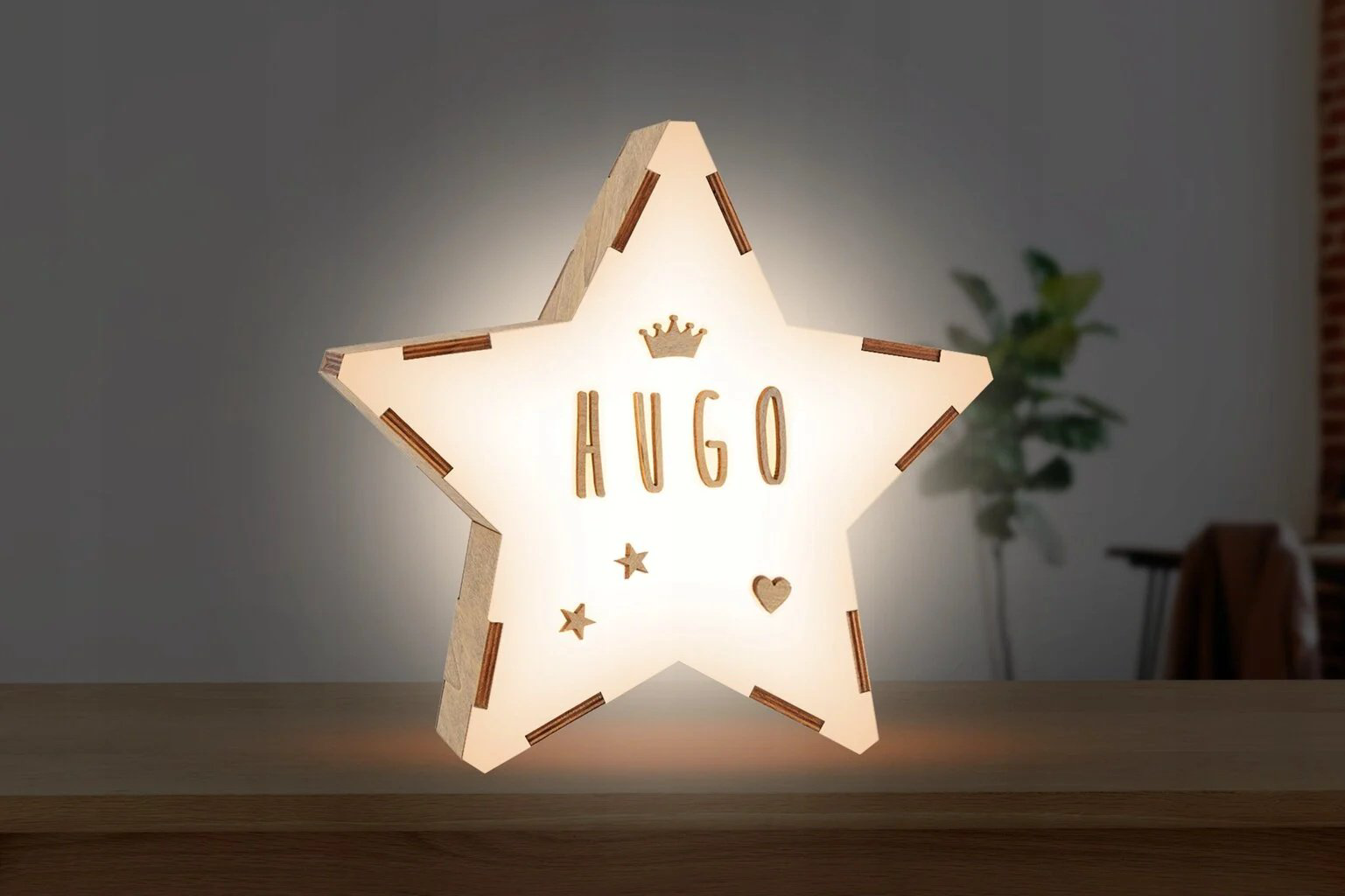 Vintuin декоративный светильник Personalized Star Lamp, дерево купить,NaN