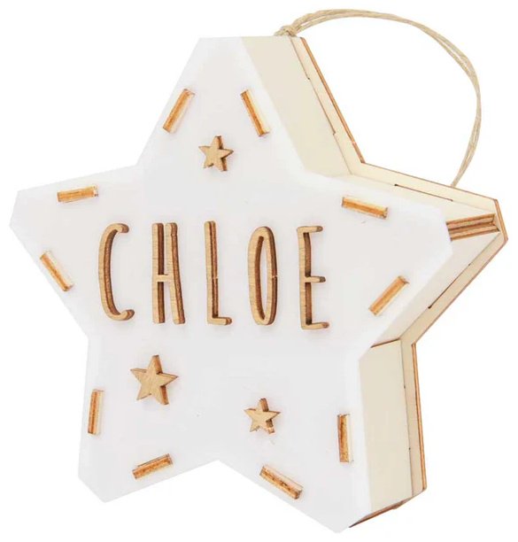 Vintuin декоративный светильник Personalized Star Lamp, дерево