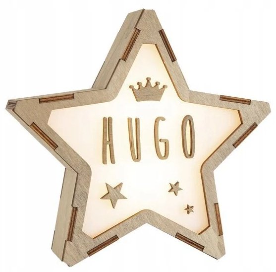 Vintuin декоративный светильник Personalized Star Lamp, дерево