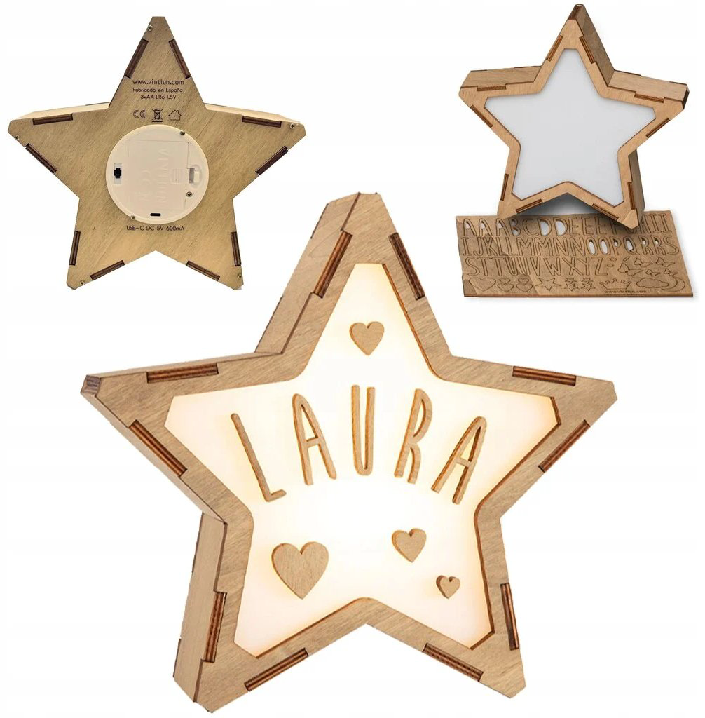 Vintuin декоративный светильник Personalized Star Lamp, дерево купить,14560