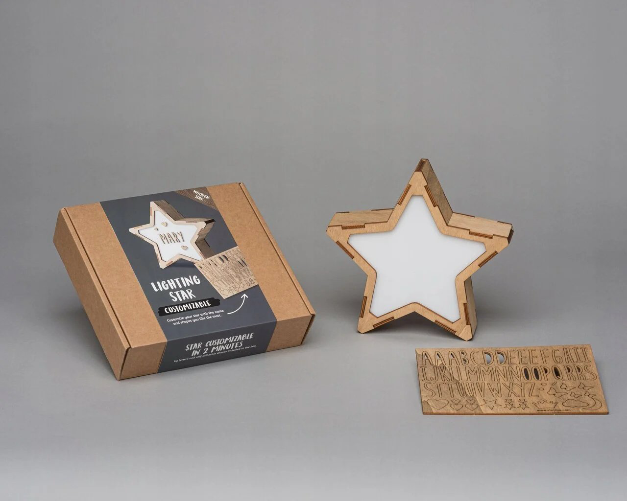 Vintuin декоративный светильник Personalized Star Lamp, дерево купить,14560