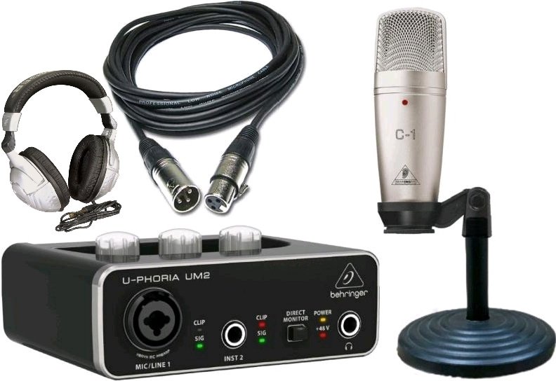 Звуковая карта Behringer U-Phoria Um2 bundle pack